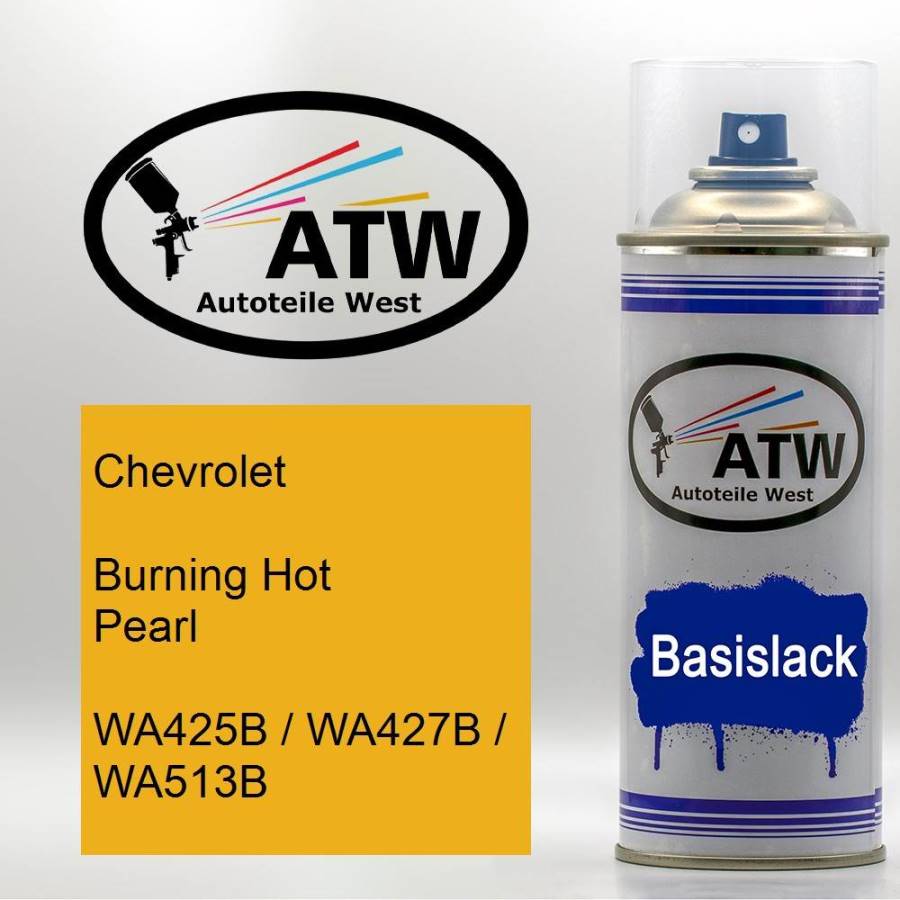 Chevrolet, Burning Hot Pearl, WA425B / WA427B / WA513B: 400ml Sprühdose, von ATW Autoteile West.